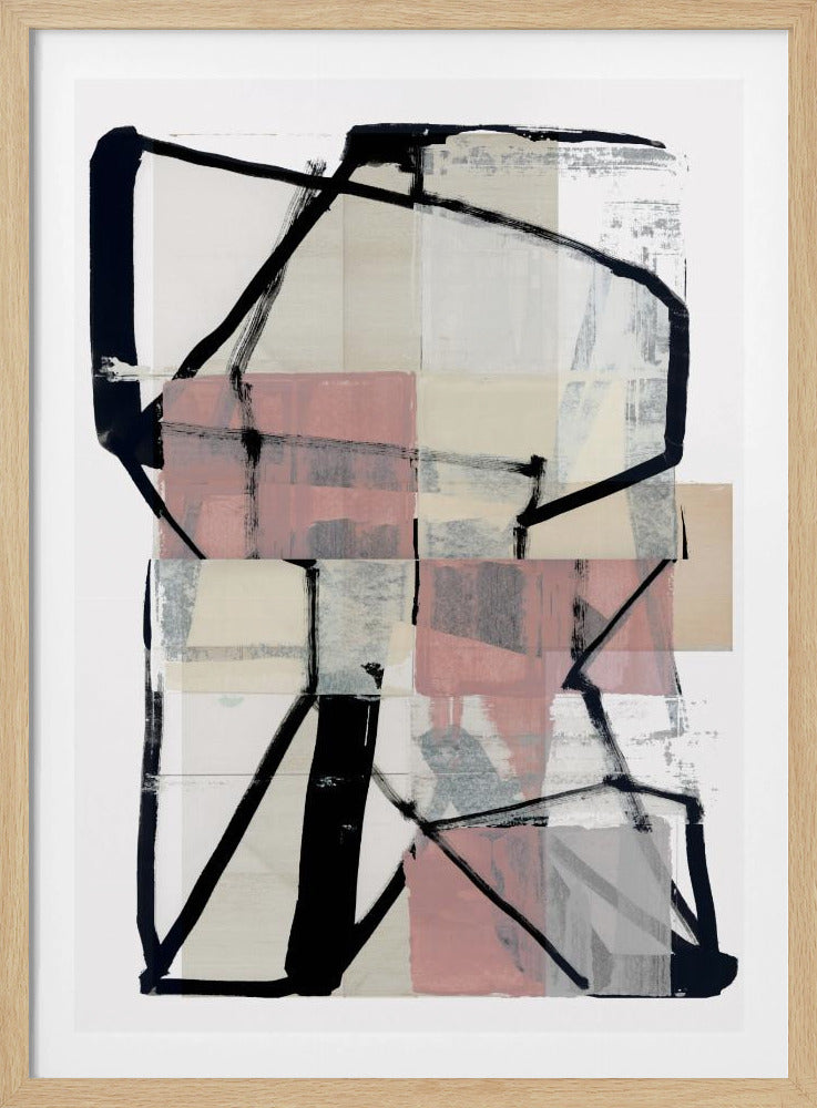 Line Art Patchwork Print No2 | Poster
