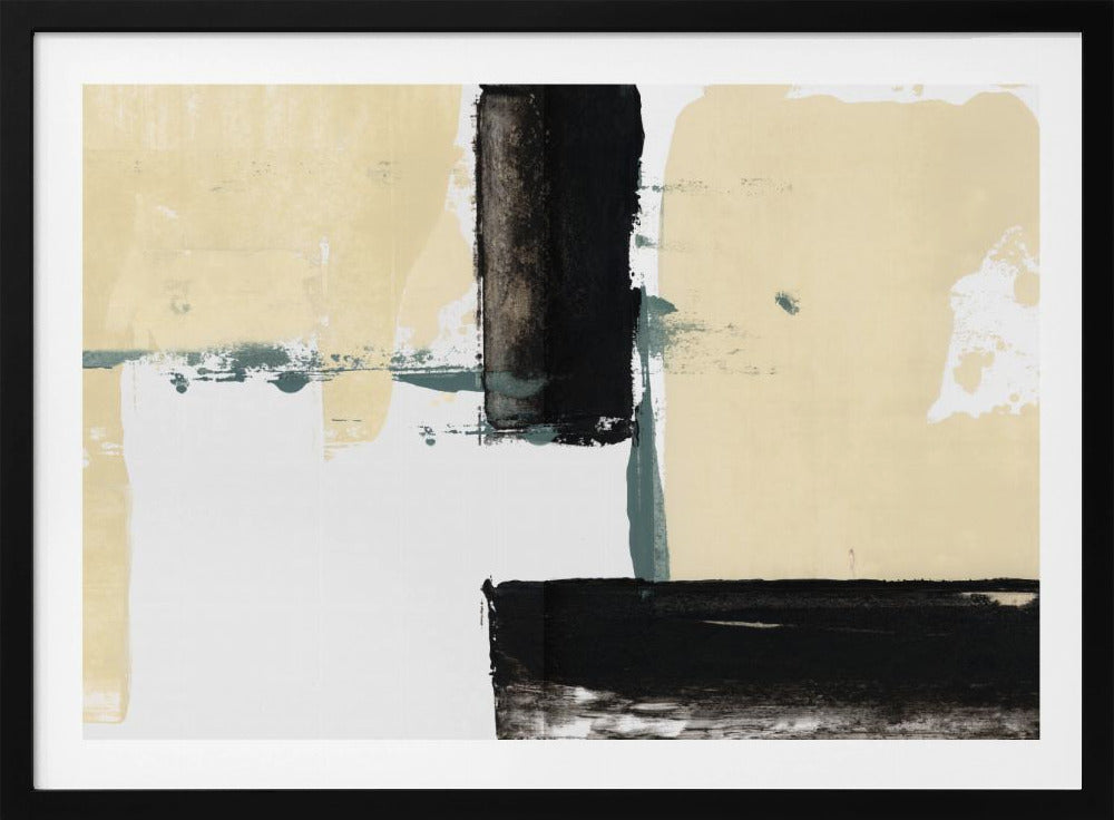 Neutral & Black Art Print No 1 | Poster