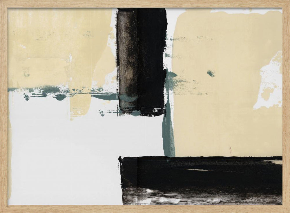 Neutral & Black Art Print No 1 | Poster