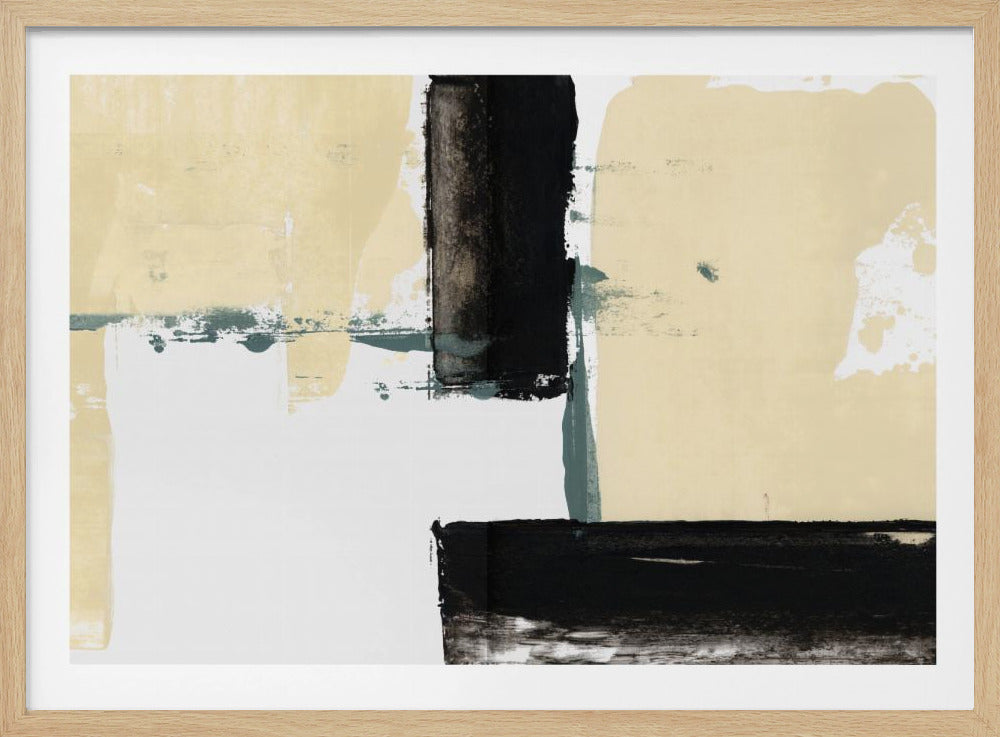 Neutral & Black Art Print No 1 | Poster