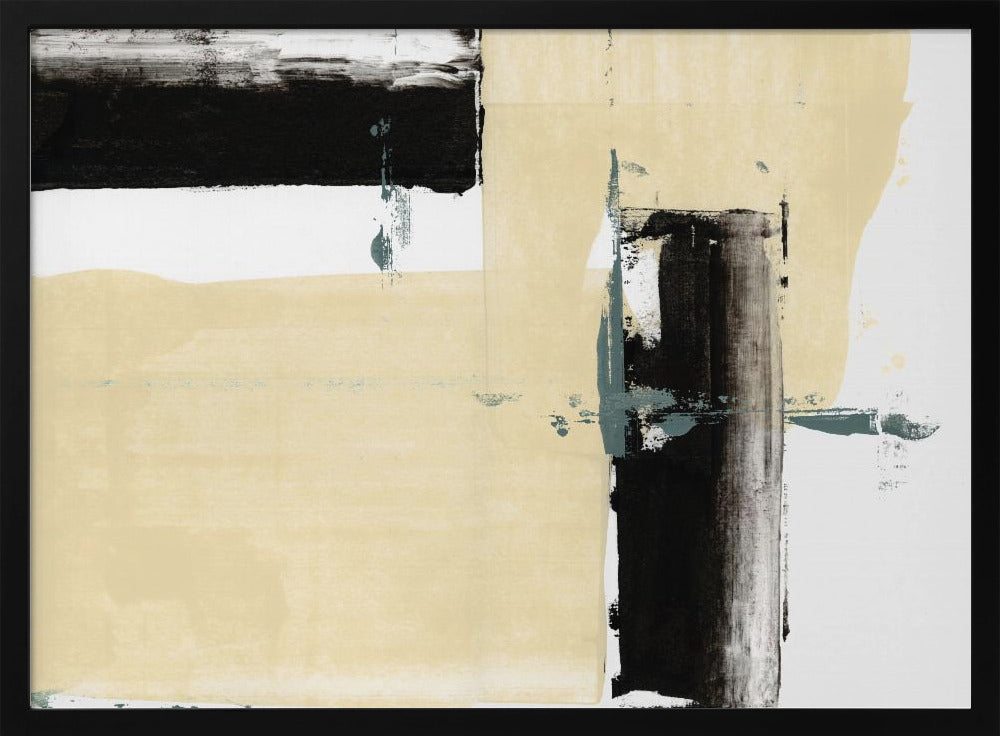 Neutral & Black Art Print No 2 | Poster