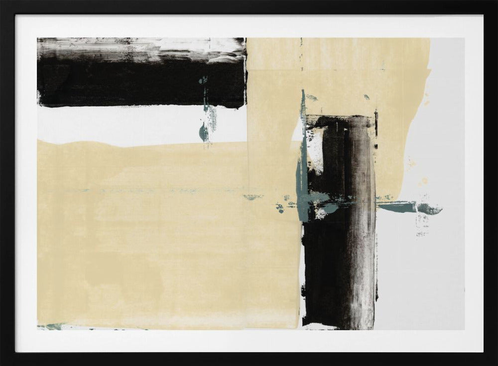 Neutral & Black Art Print No 2 | Poster