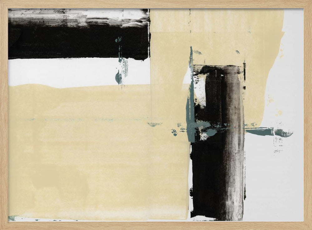 Neutral & Black Art Print No 2 | Poster