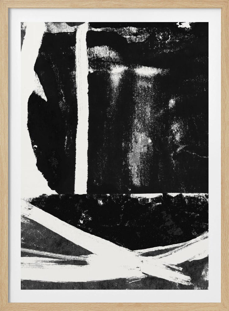 Black Ink Abstract Print | Poster