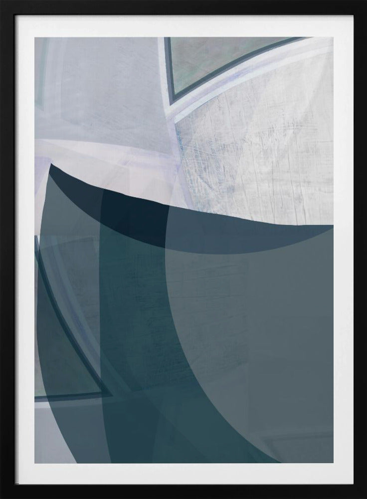 Encore Blue Abstract Print | Poster