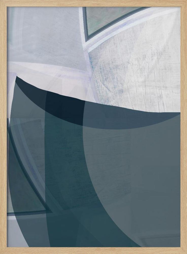 Encore Blue Abstract Print | Poster