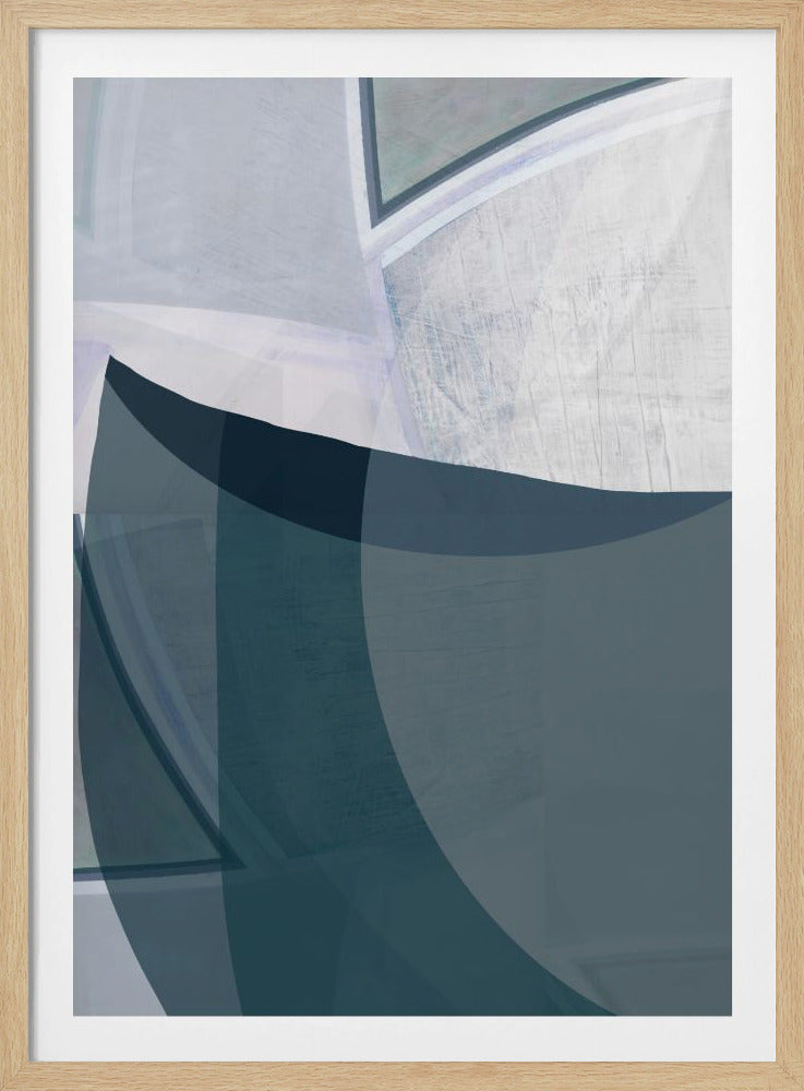 Encore Blue Abstract Print | Poster