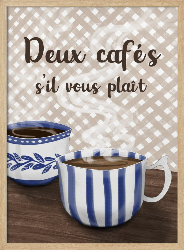 Two coffees please | Poster