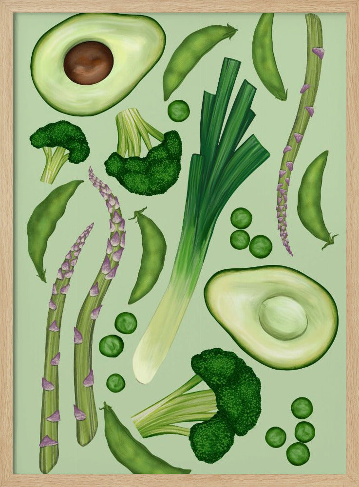 Green vegetables | Poster