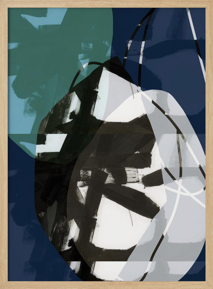Dark Blue Beauty No2 | Poster