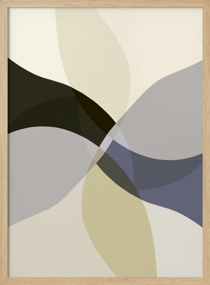 Abstract Neutral Shapes Print 3 | Poster