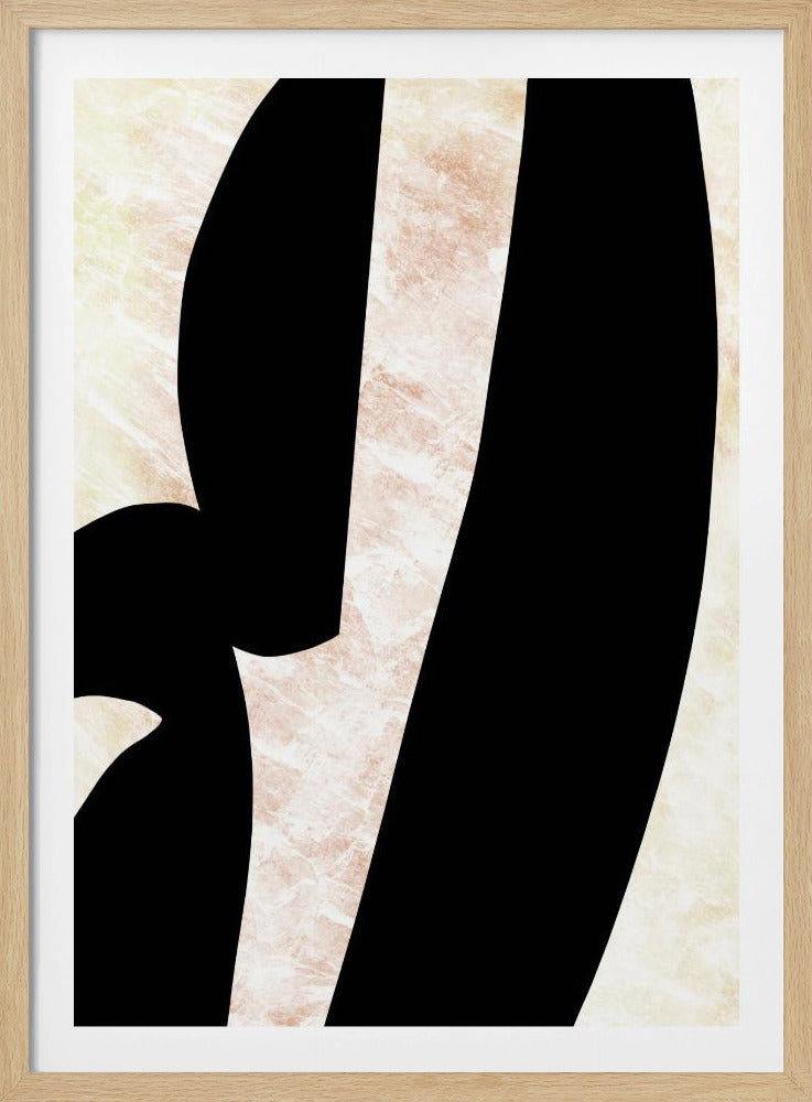 Abstract Black Shapes Print No 6 | Poster