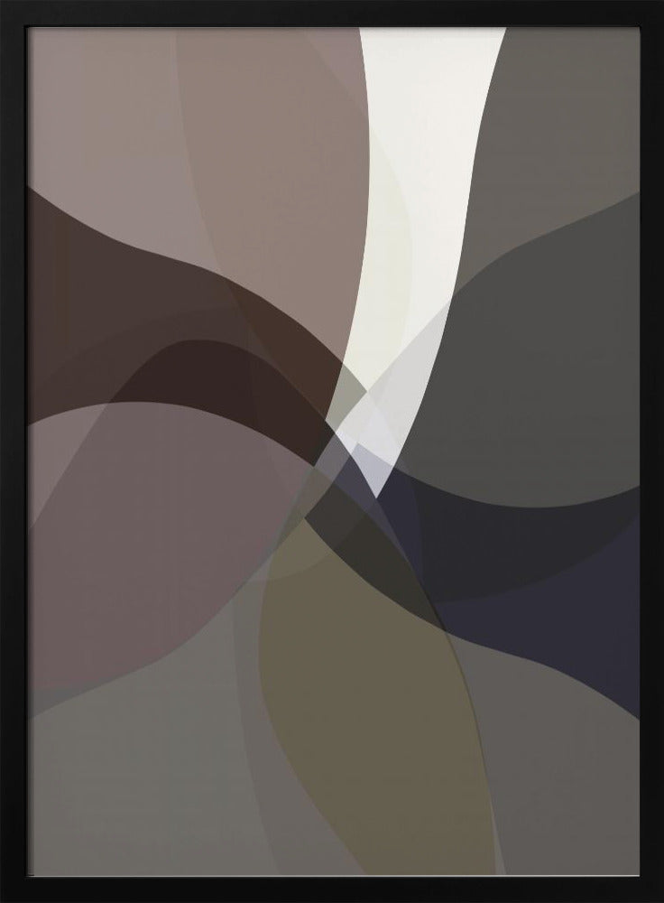 Abstract Neutral Shapes Print 5 | Poster