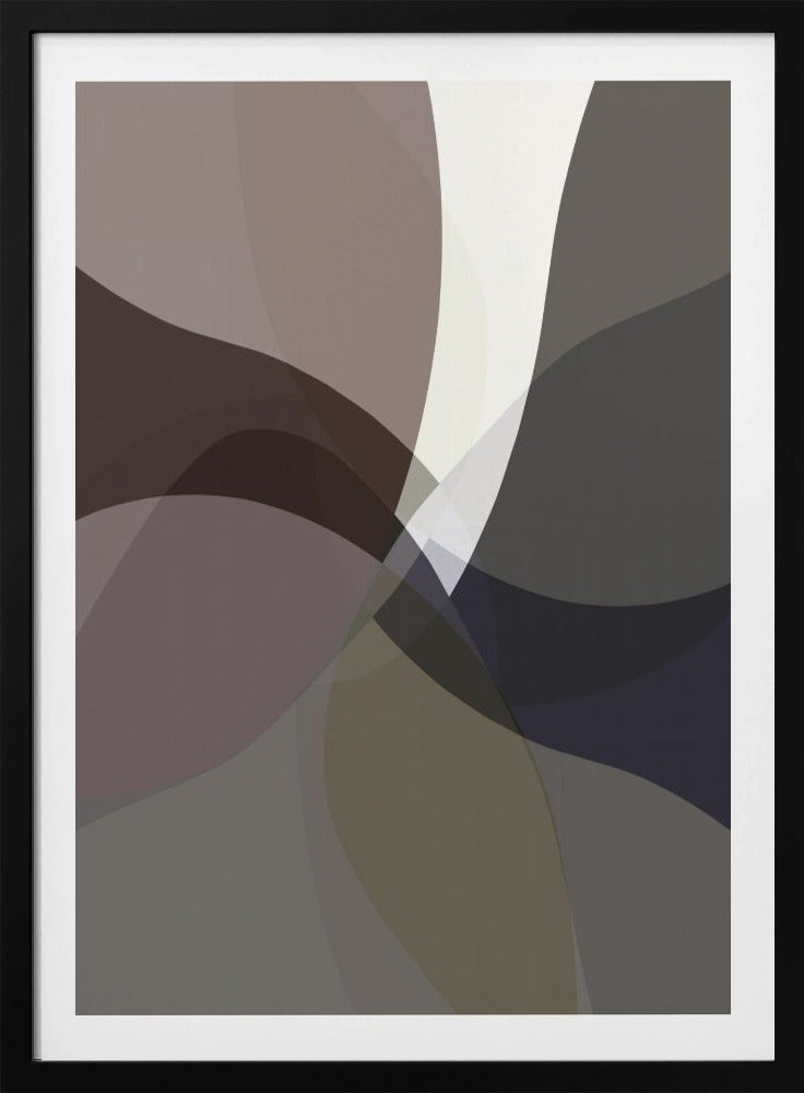 Abstract Neutral Shapes Print 5 | Poster