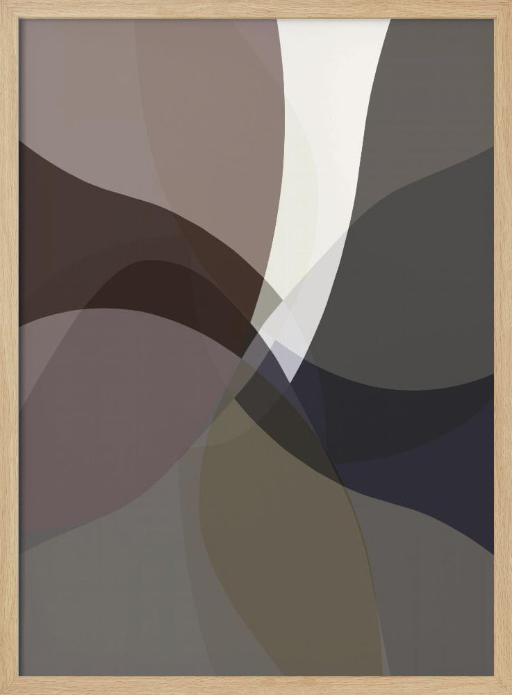 Abstract Neutral Shapes Print 5 | Poster