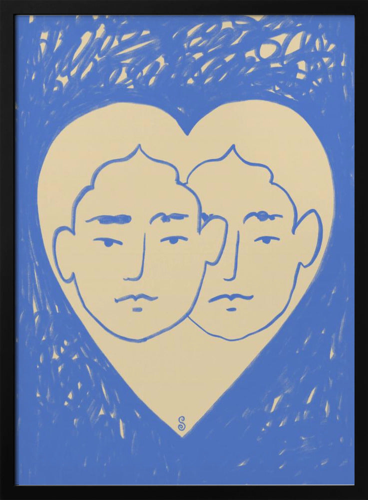 Two Abstract Faces | Poster