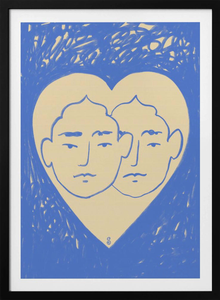Two Abstract Faces | Poster