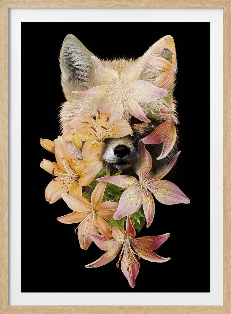 Foxy Flowers | Poster