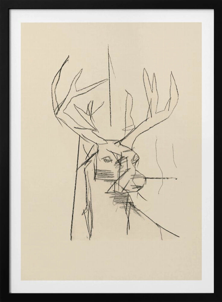 Étude Cerf (stag) No.2 | Poster