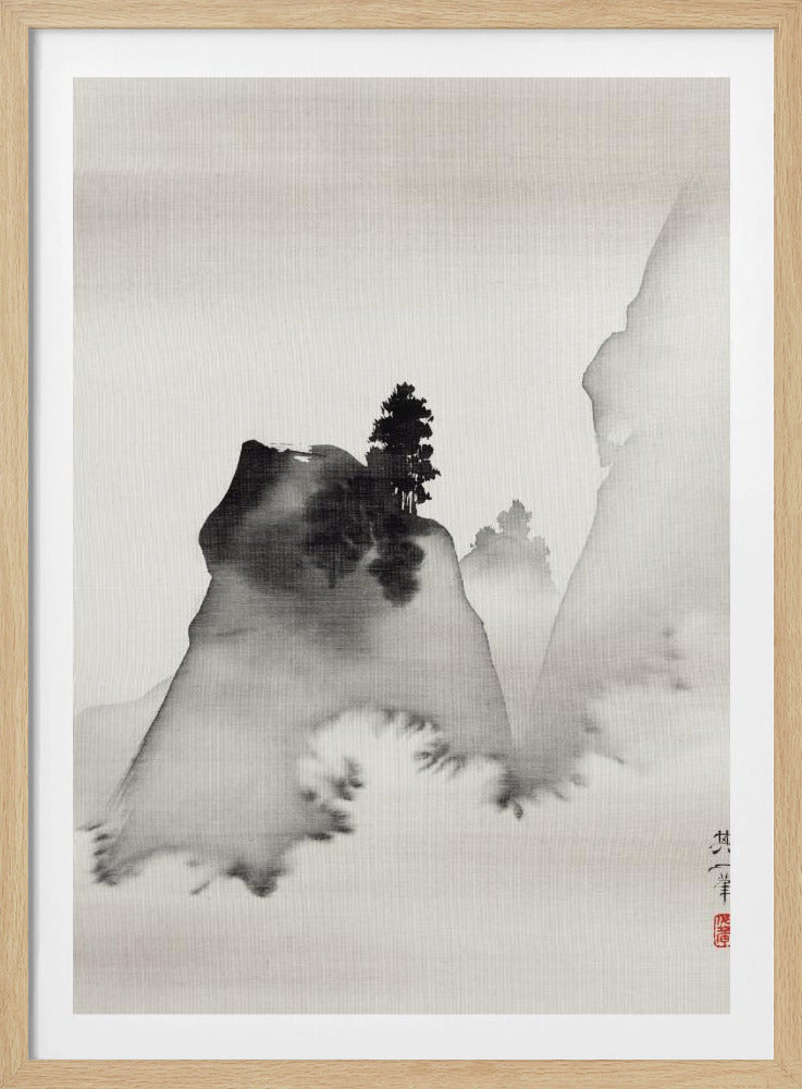 Mountains (right From the Triptych Three Evening Scenes) (19th Century) | Poster