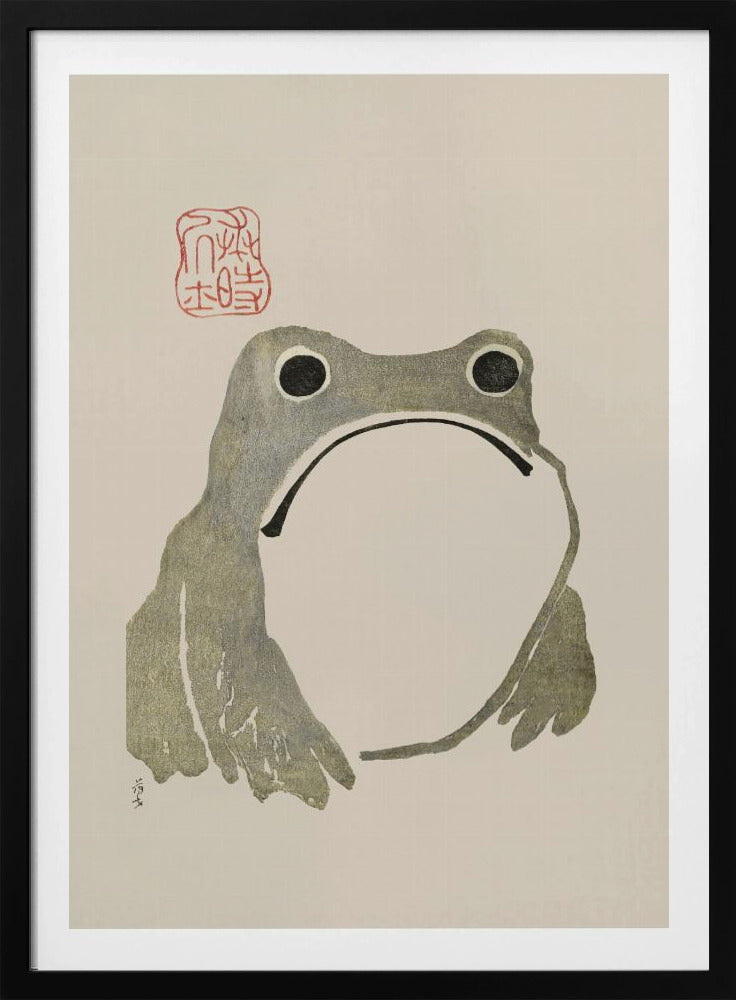 Grumpy Frog I Original | Poster