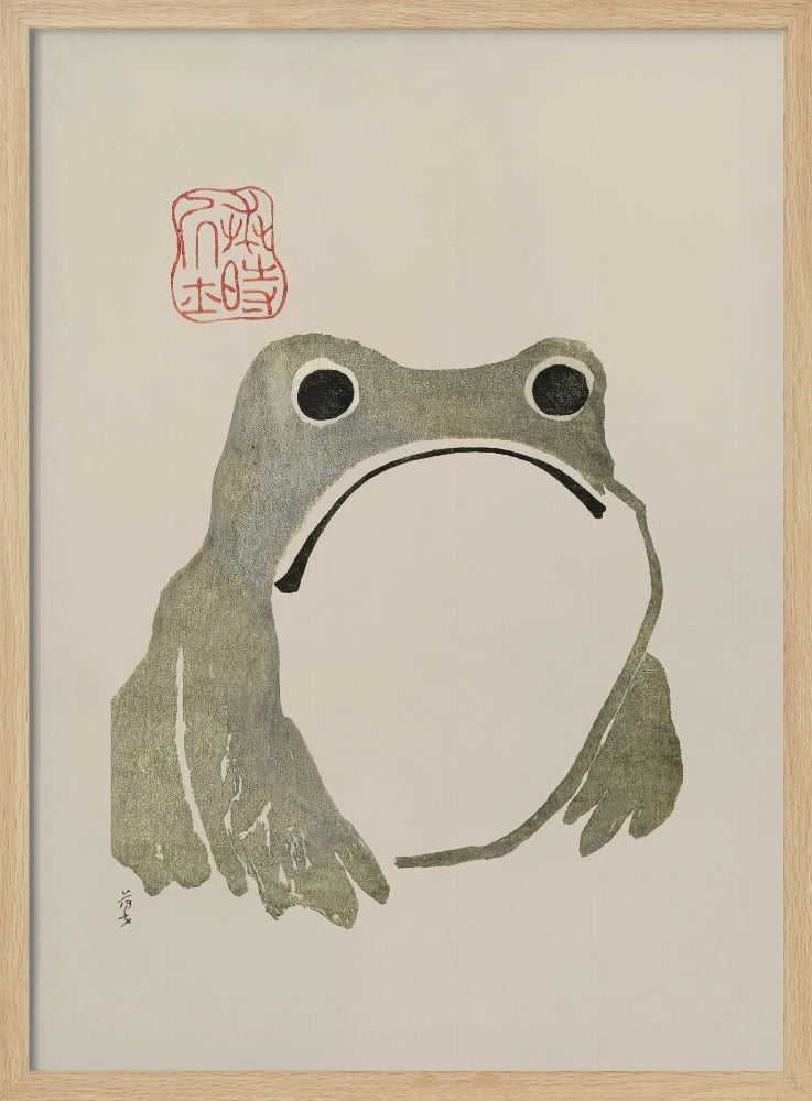Grumpy Frog I Original | Poster