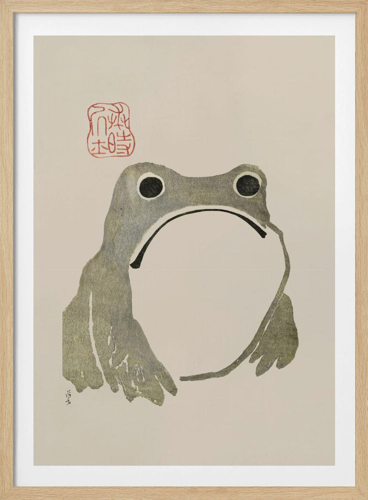 Grumpy Frog I Original | Poster