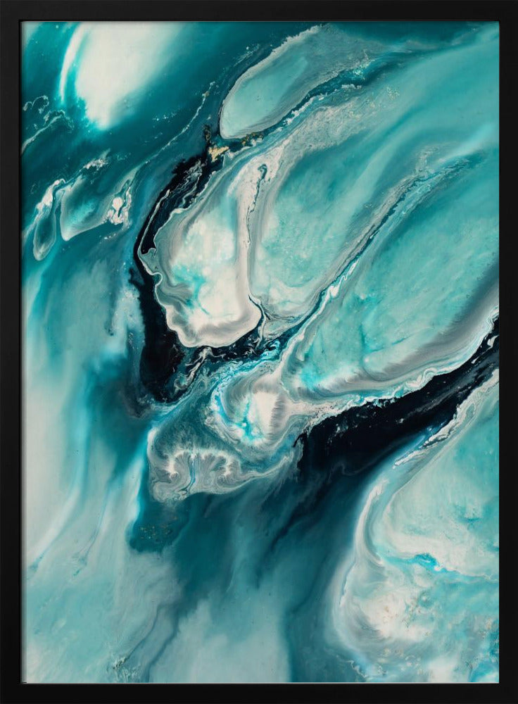 Ocean Teal Aqua Turquoise "Ocean Teal" | Poster
