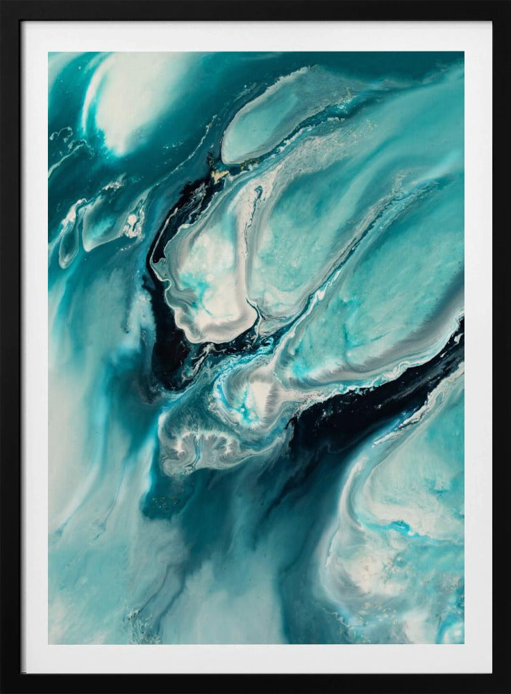 Ocean Teal Aqua Turquoise "Ocean Teal" | Poster