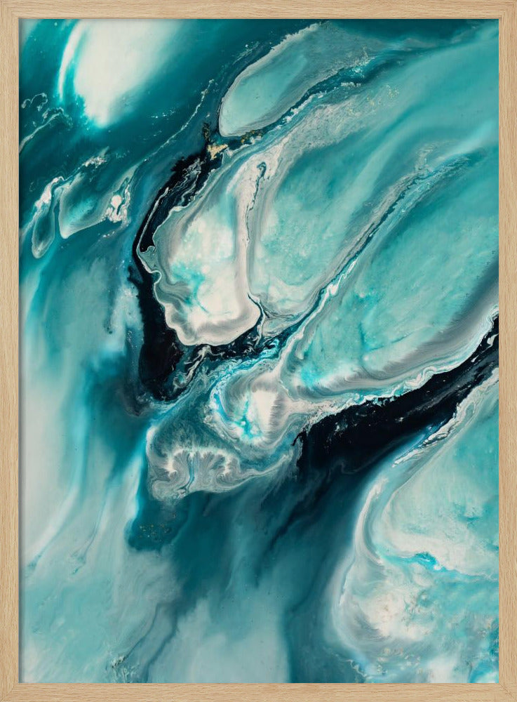 Ocean Teal Aqua Turquoise "Ocean Teal" | Poster