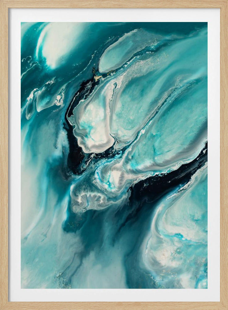 Ocean Teal Aqua Turquoise "Ocean Teal" | Poster
