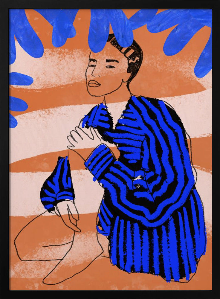 Blue Striped Dreams | Poster