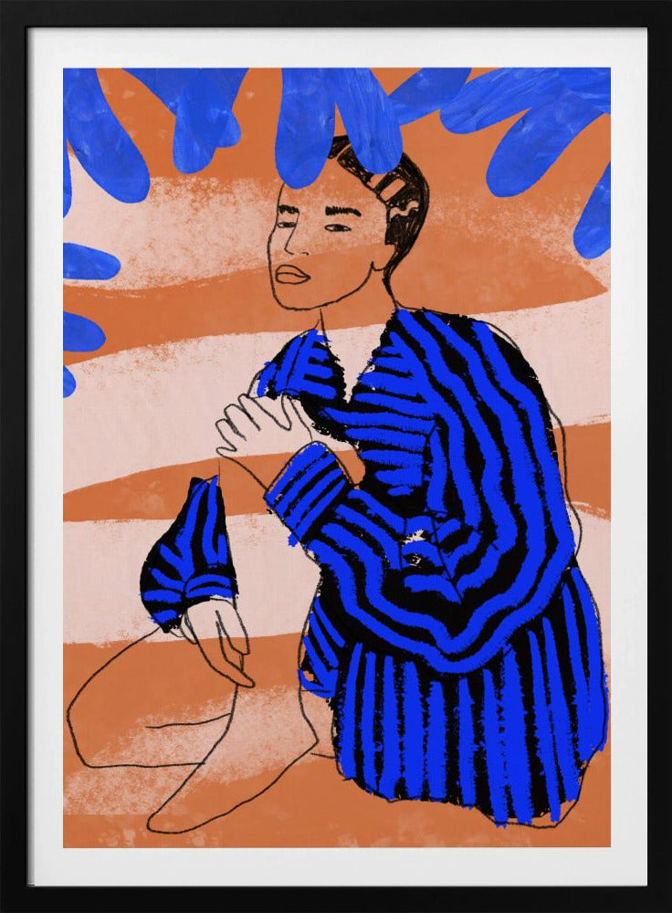 Blue Striped Dreams | Poster