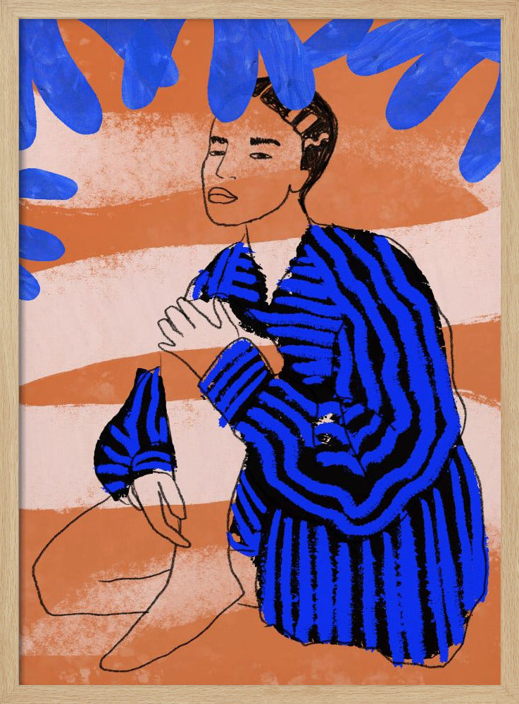 Blue Striped Dreams | Poster
