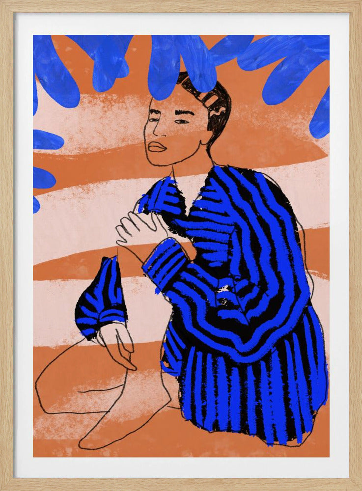 Blue Striped Dreams | Poster