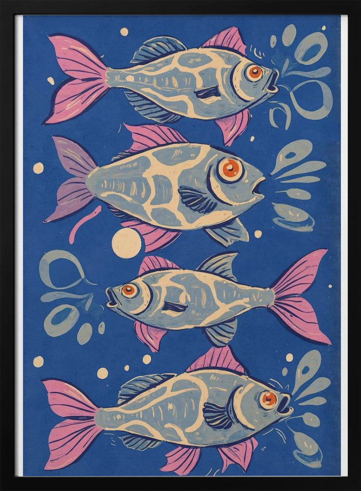 Vibrant Aquatic Dance | Poster