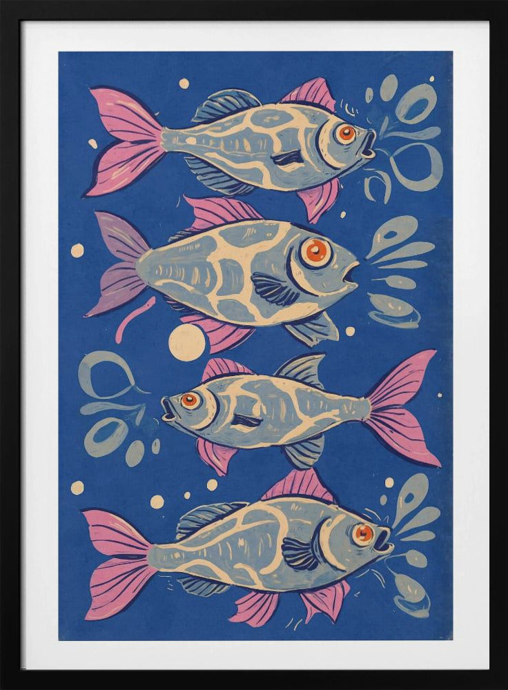 Vibrant Aquatic Dance | Poster