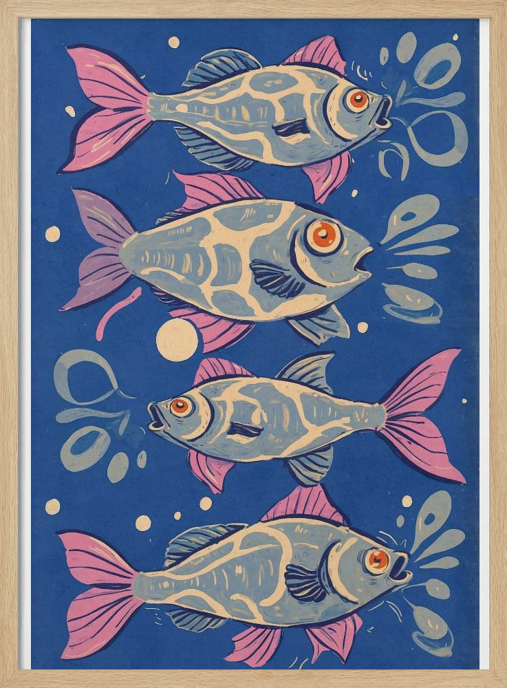 Vibrant Aquatic Dance | Poster