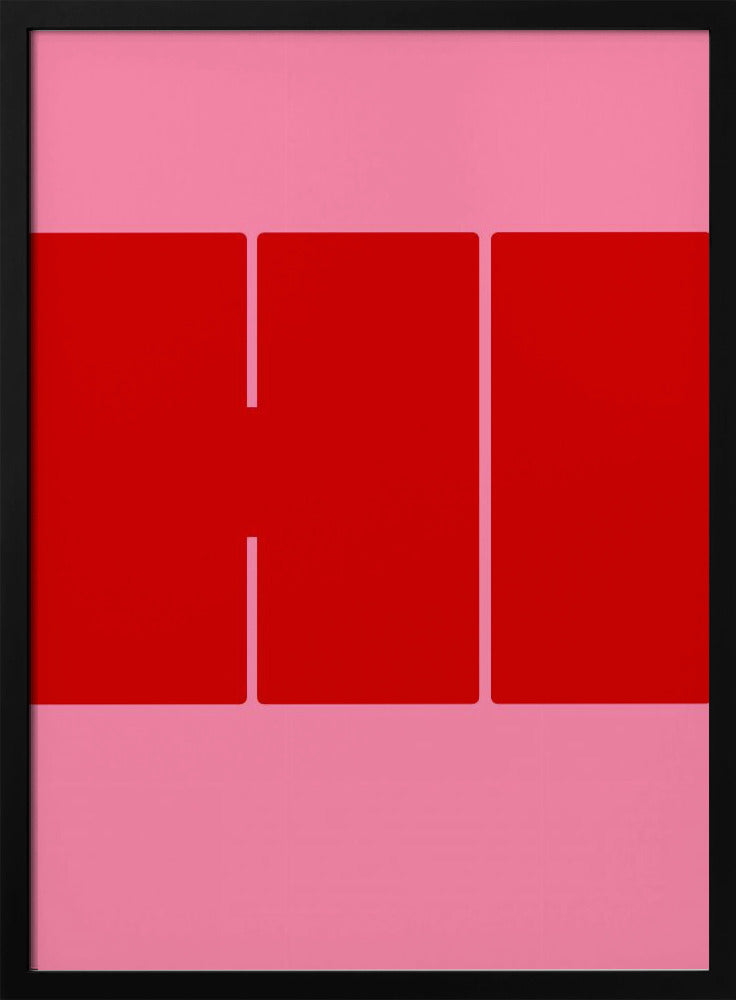 Bold Red Shapes | Poster