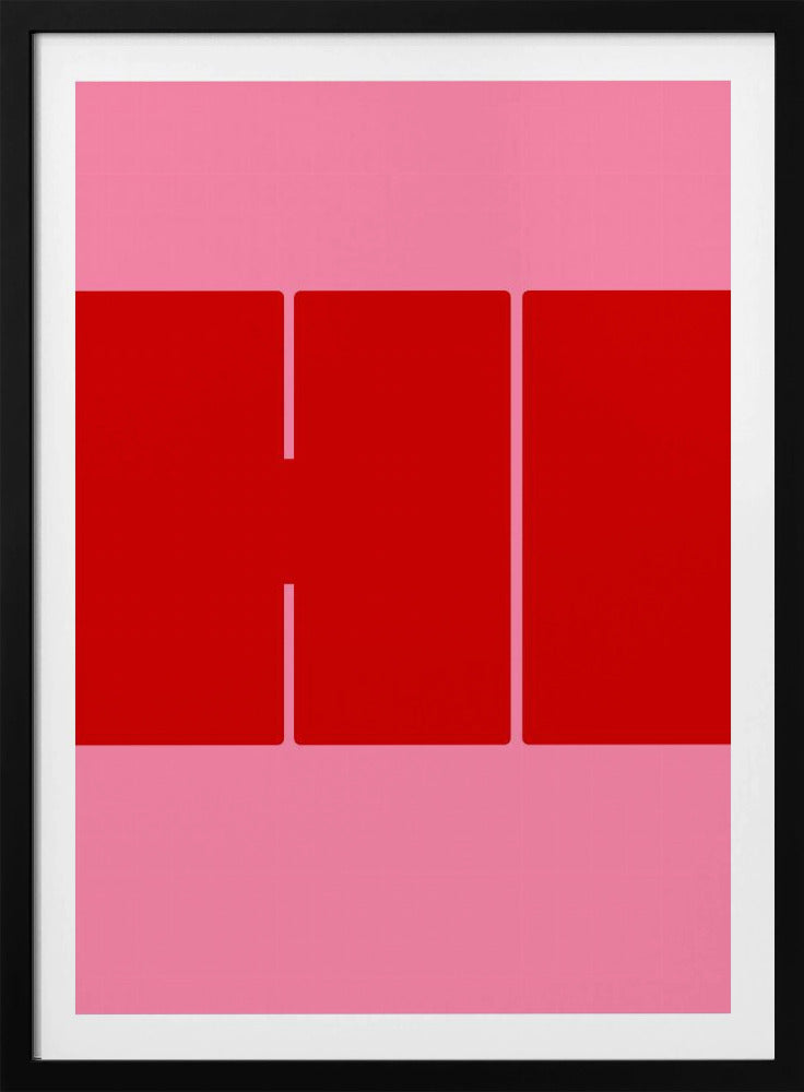 Bold Red Shapes | Poster