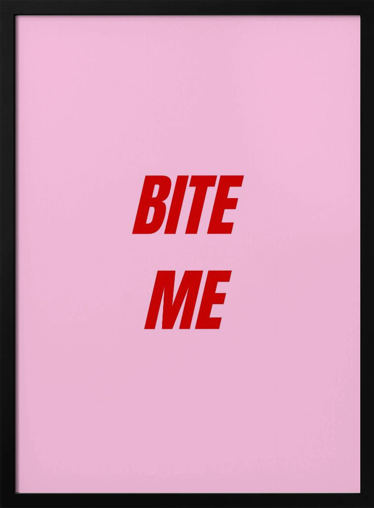 Red on Pink Boldness | Poster