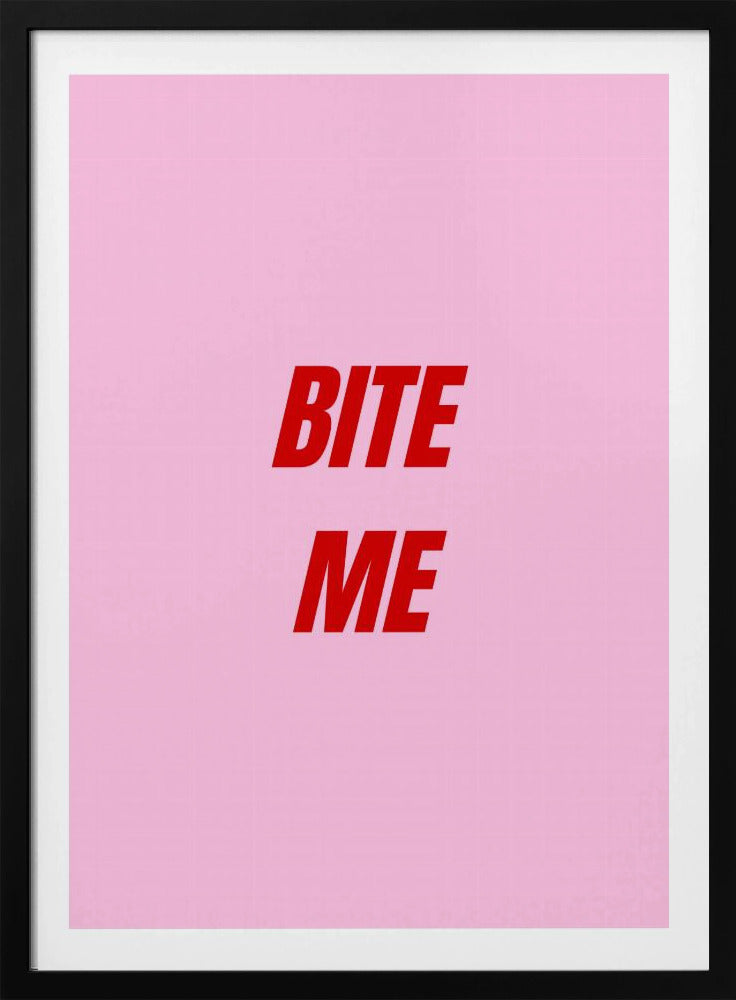 Red on Pink Boldness | Poster
