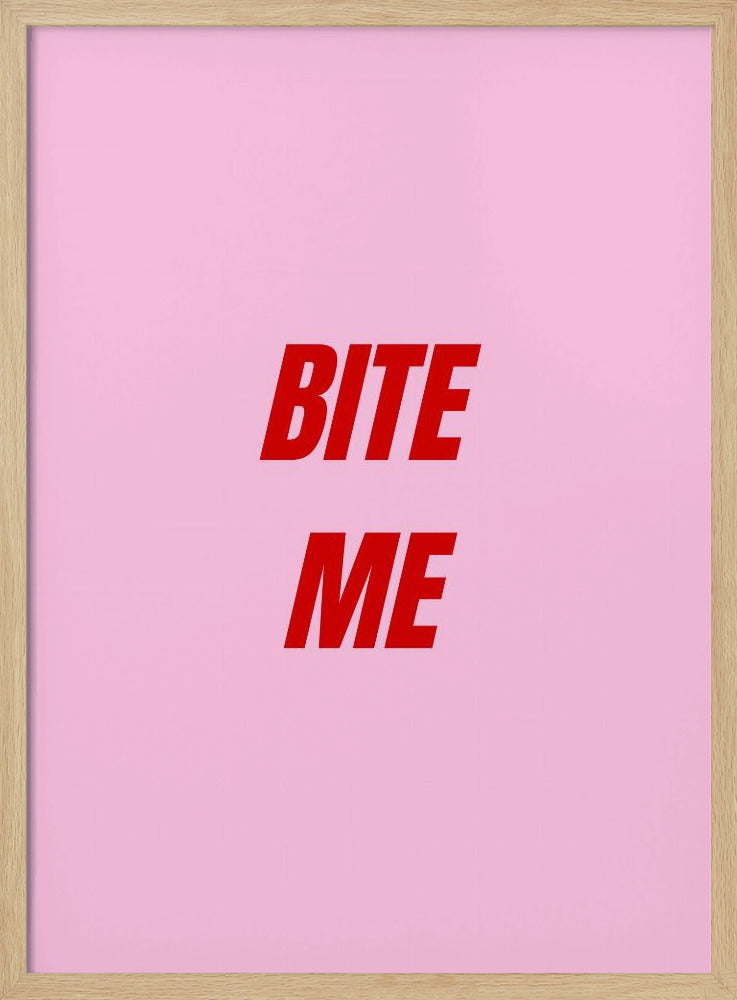 Red on Pink Boldness | Poster
