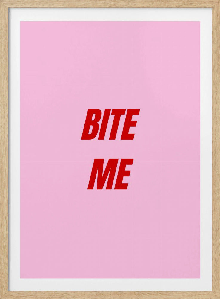 Red on Pink Boldness | Poster