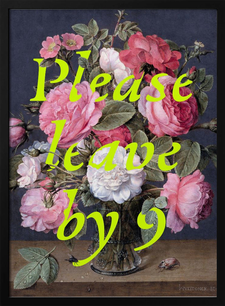 Floral Exit Request | Poster