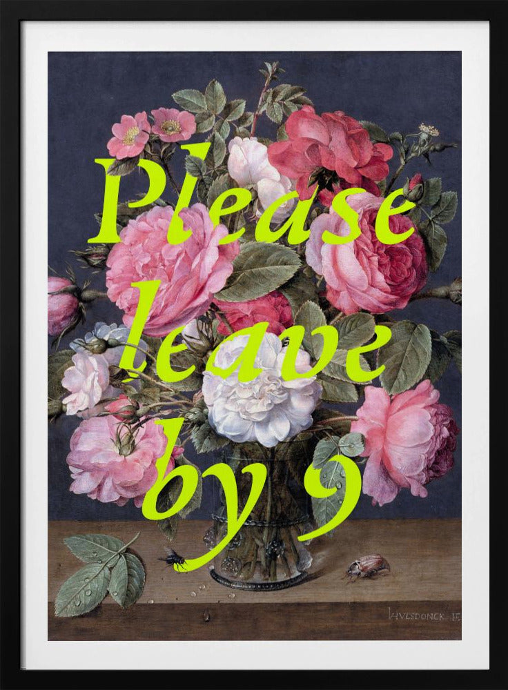Floral Exit Request | Poster