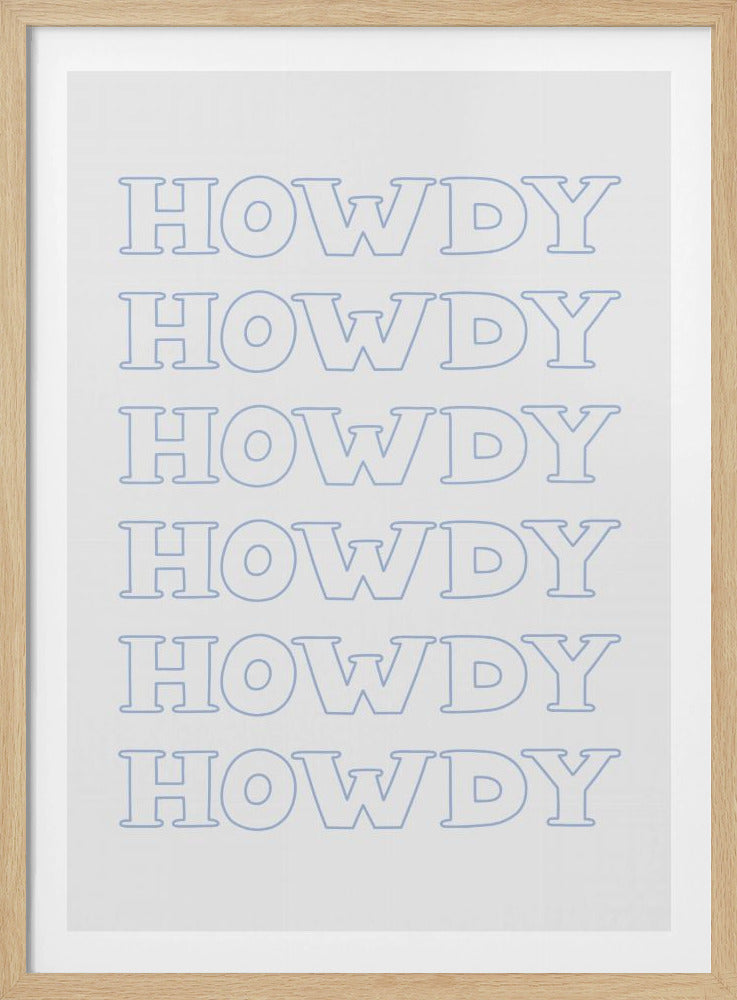 Blue Howdy | Poster