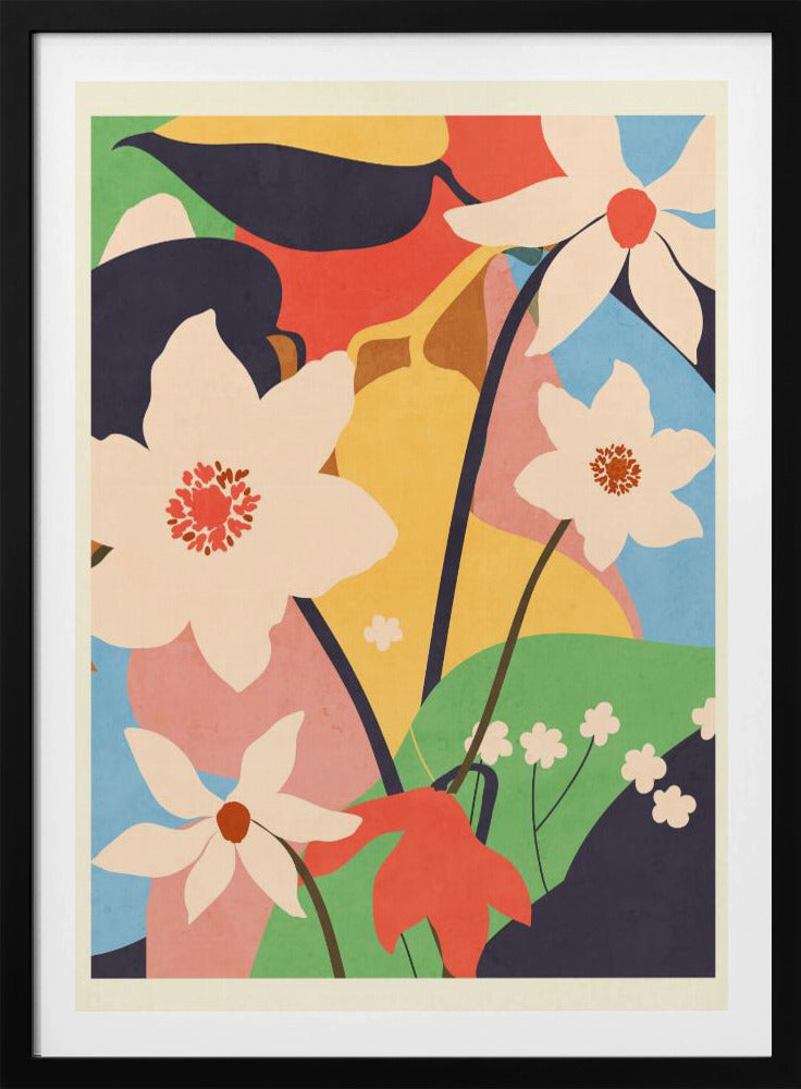Abstract Art Landscape Flowers | Poster