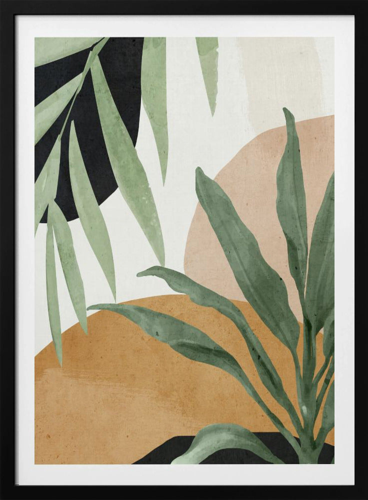 Abstract Art Tropical Leaves | Poster