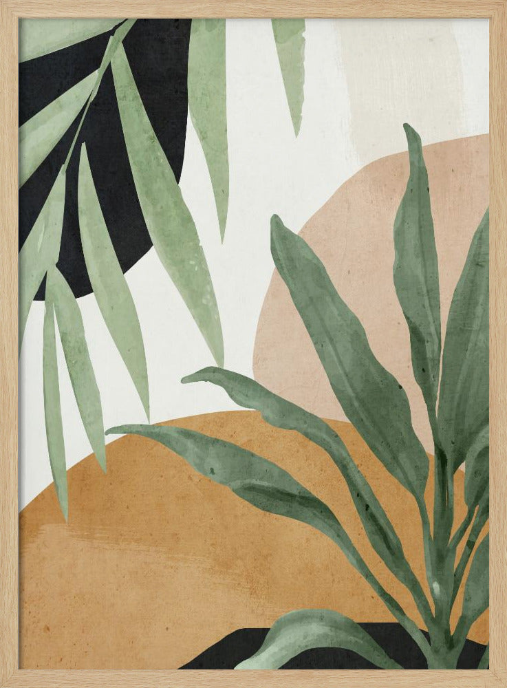 Abstract Art Tropical Leaves | Poster
